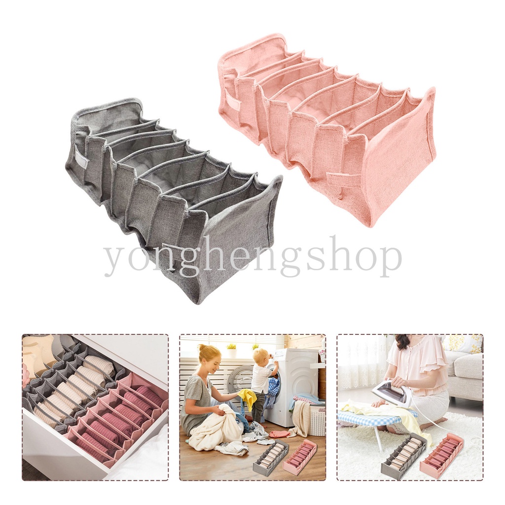 Hộp Đựng Vớ/Đồ Lót Chia Ngăn Sáng Tạo Có Thể Gấp Gọn