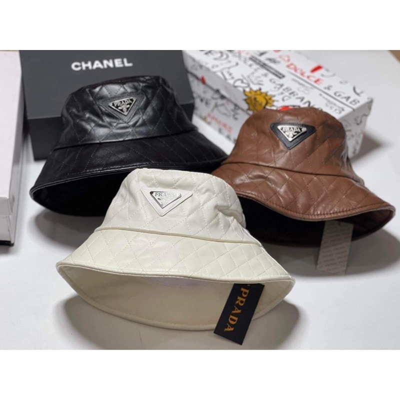 MŨ BUCKET VÀNH CHẤT DA CAO CẤP  - NÓN TAI BÈO XỊN P.R.A