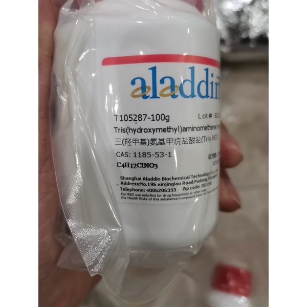 Chất Tris-HCl Tris hydrochloride tris HCl lọ 100g Tris-hydrochloride CAS 1185-53-1