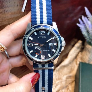 Đồng hồ nam Citizen AW7038-04L - Máy Quartz Pin Eco Drive - Dây nato