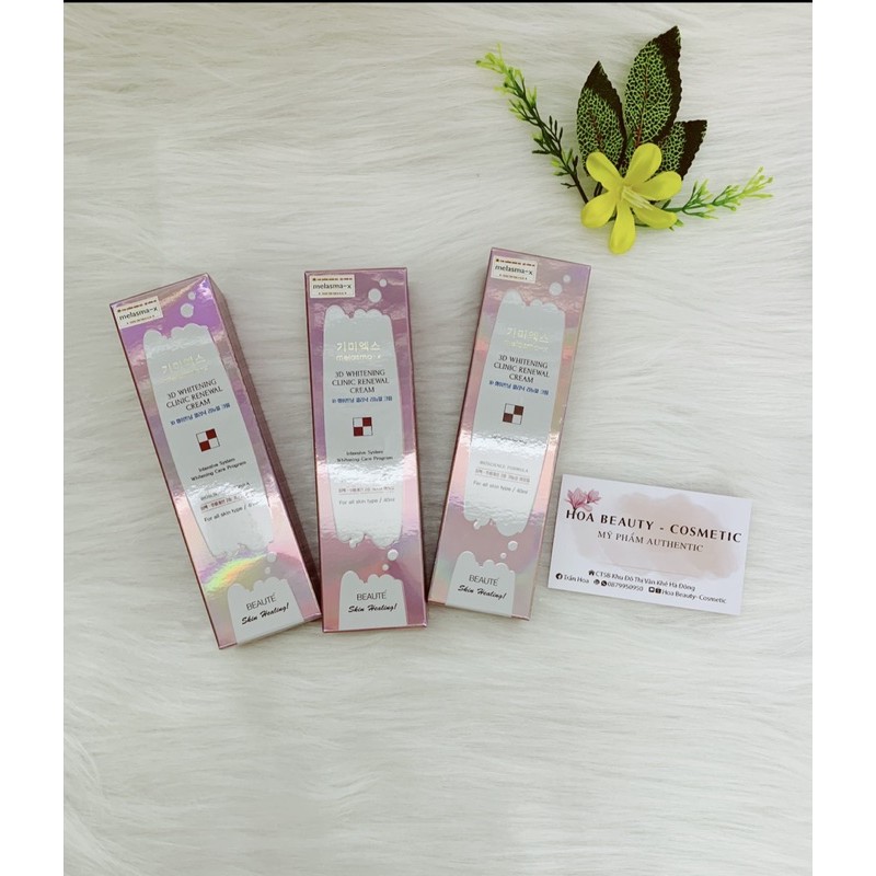 Kem Trắng Da Ngừa Nám Tàn Nhang MELASMA-X 3D WHITENING CLINIC - CREAM | BigBuy360 - bigbuy360.vn