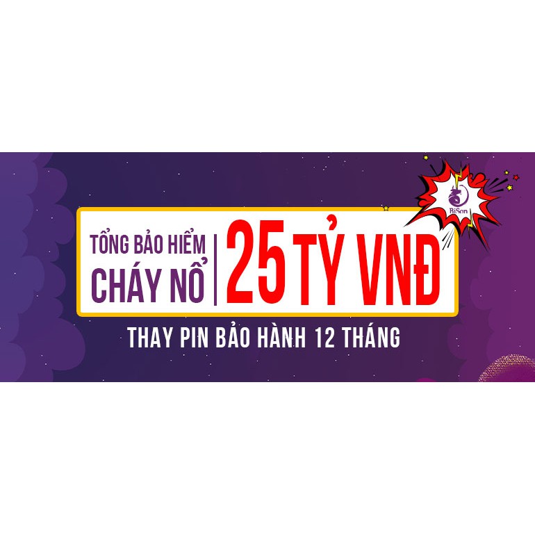 Pin Bison - Pin Chất Lượng Chuẩn Nhất Cho iPhone - BH 12 tháng + Bảo hiểm cháy nổ 25 tỷ (tặng kèm keo dán pin)