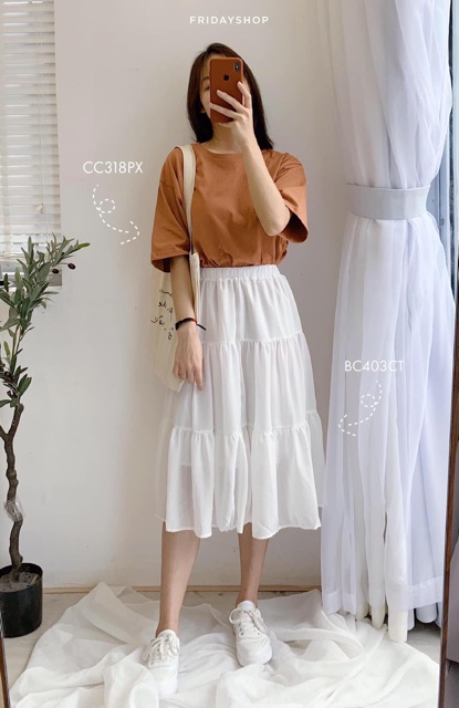 Chân váy xòe ulzzang