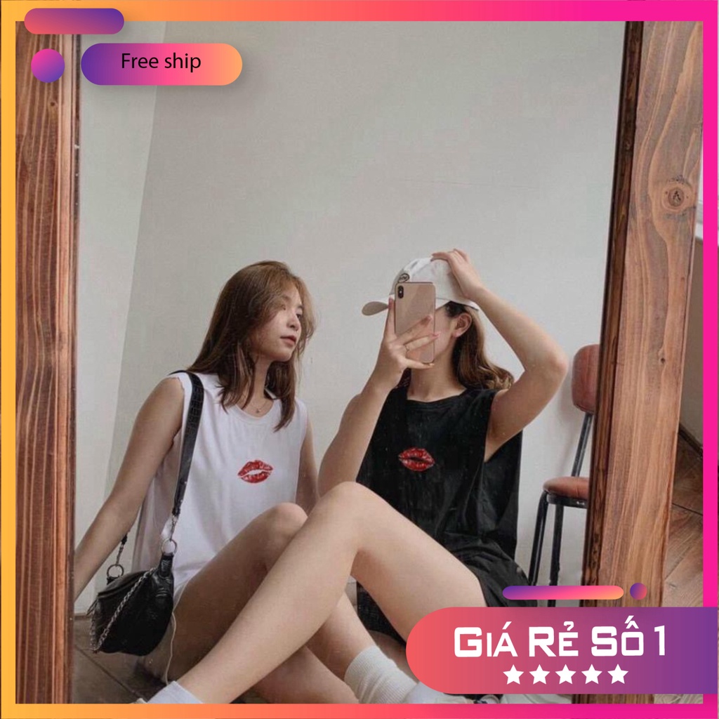 Set Bộ Áo Ba Lỗ Nữ Tanktop Kèm Quần Short Ống Rộng Hai Màu So Hot Hai Màu So Hot
