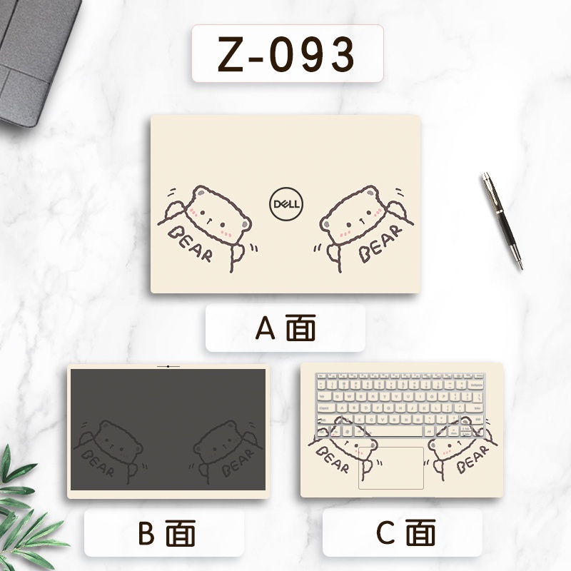 Sticker Dán Laptop DELL XPS 15-9550 9560 9570 15"ABC