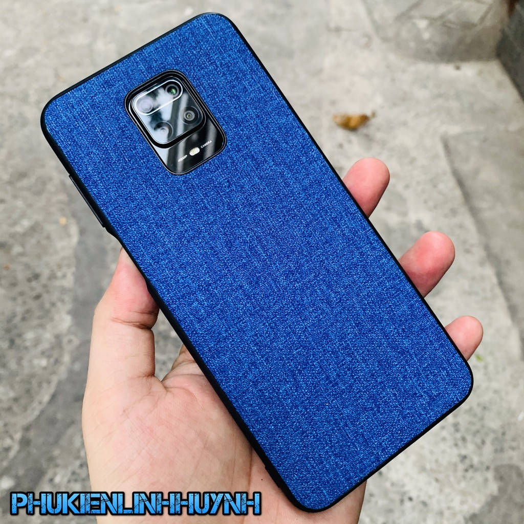 Redmi Note 9s, Note 9 Pro_Ốp lưng vân vải Jean chống bán vân tay