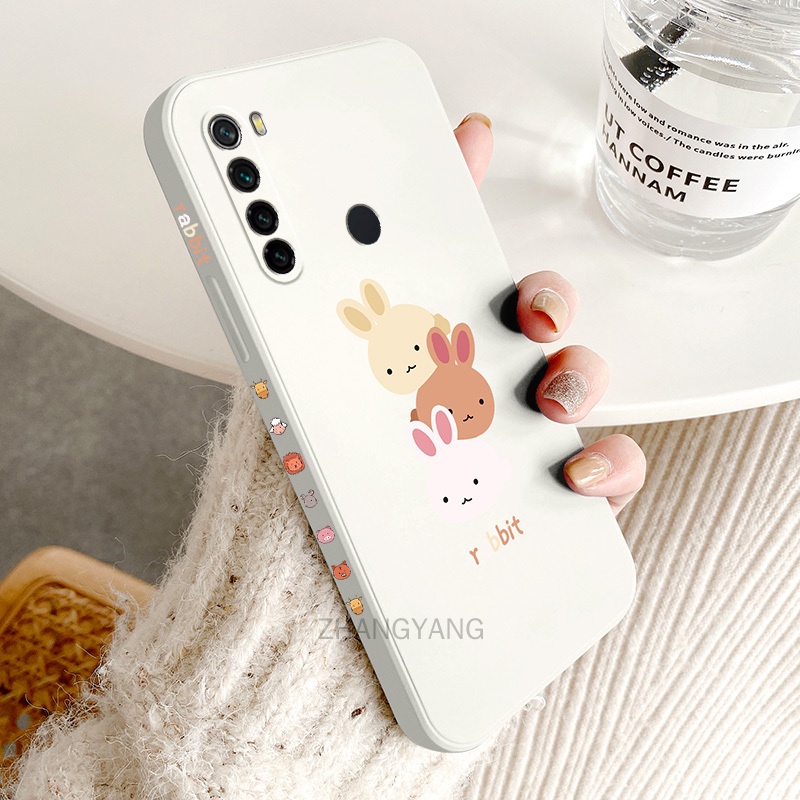 ốp lưng Realme 5 5i 6i 5 pro c3 Ốp Điện Thoại TPU Silicone Hình Ba Chú Thỏ Đáng Yêu Kèm Dây Đeo Cho Realme 5 5i 6i 5 pro c3