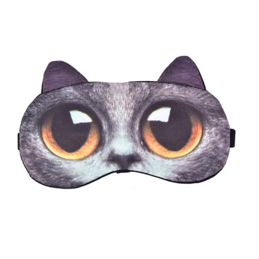 Mặt Nạ Che Mắt Ngủ Hình Mắt Mèo Chó Động Vật Tự Nhiên Dễ Thương Unisex