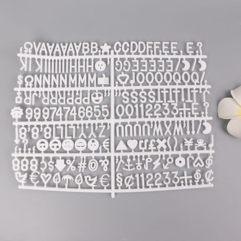 HO Letter Board Letters Set 230 Numbers Special Characters Words For Felt Changeable Message Signs &amp; Letterboards