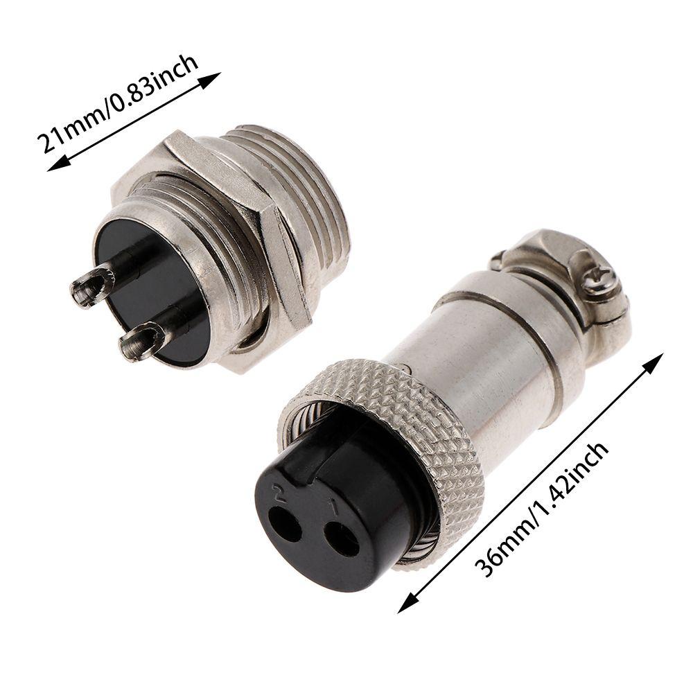 1 Cặp Đầu Nối Dây Cáp Âm Dương 16mm 2 / 3 / 4 / 5 / 6 / 8 / 9 / 10 Pin Mới