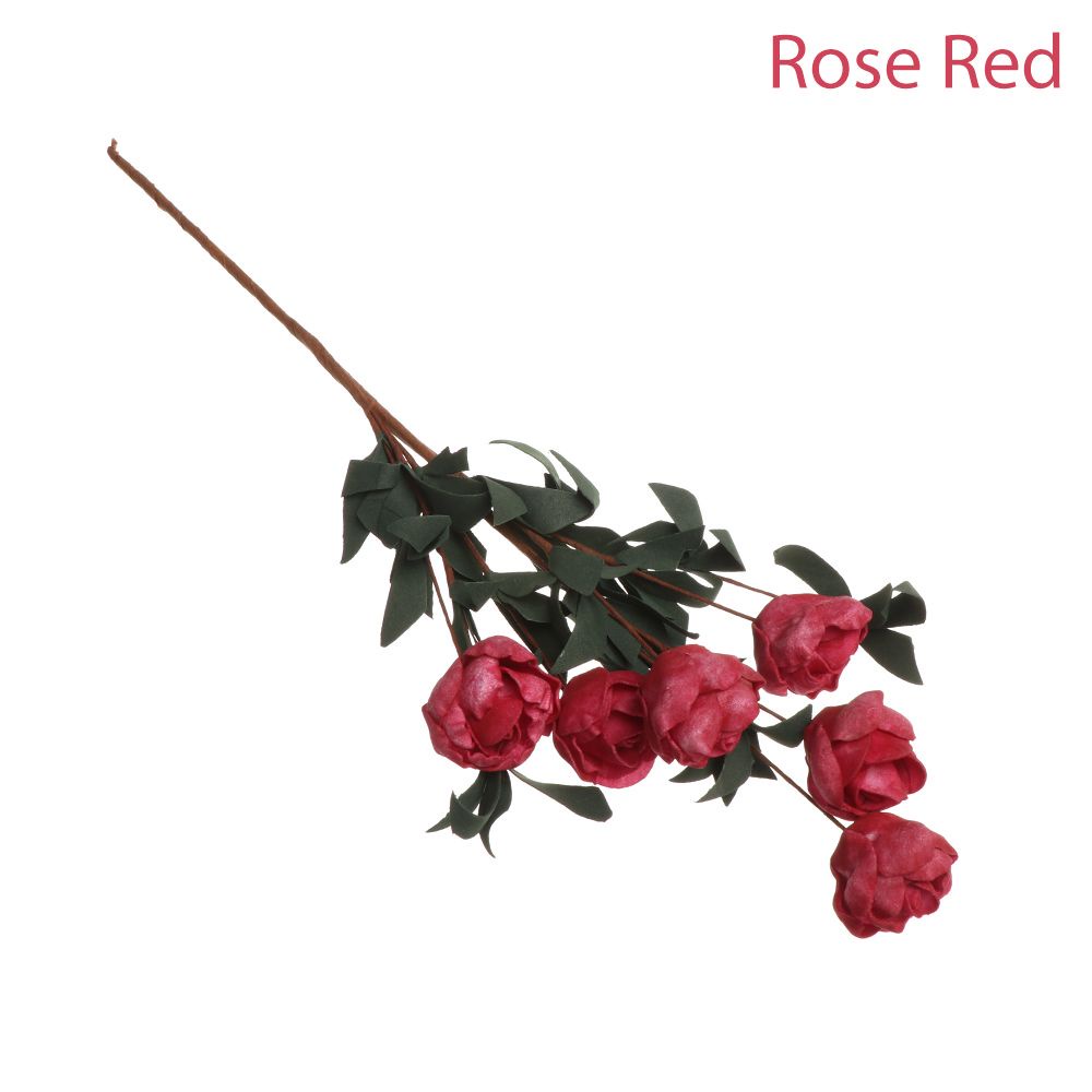Bó Hoa Hồng Nhân Tạo PE 2 Tầng Trang Trí Tiệc Cưới|6 Nhánh Cây Giả Nhiều Màu Sắc Trang Trí Nhà Cửa