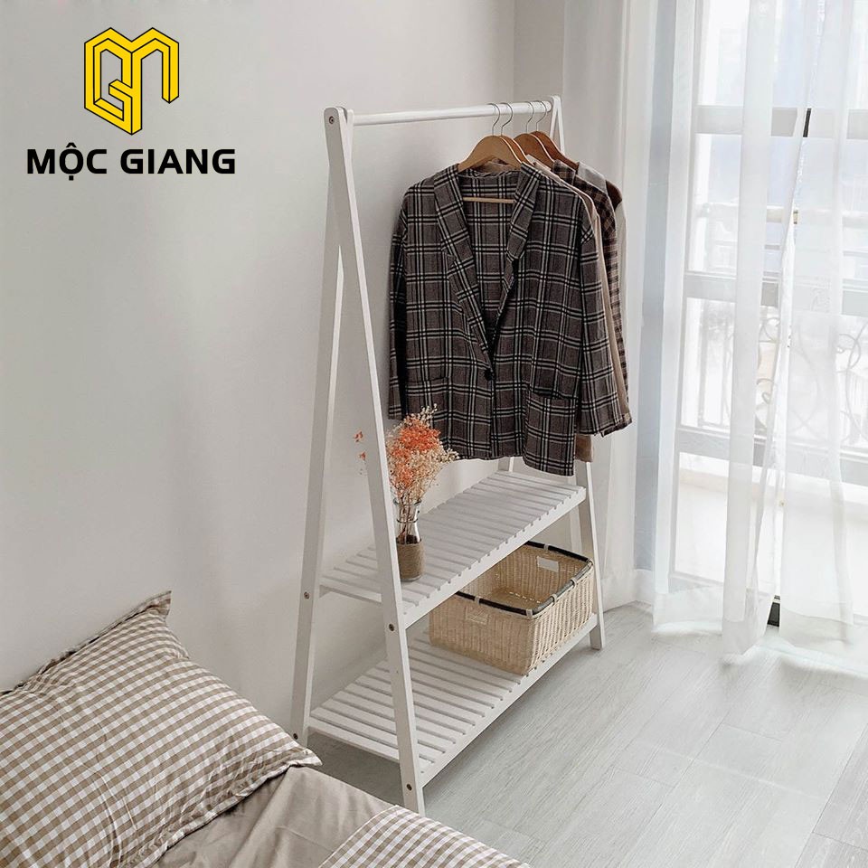 Kệ Gỗ Treo Quần Áo Chữ A, Giá Treo Quần Áo 2 Tầng Gỗ Thông Size L Phong Cách Hàn Quốc | BigBuy360 - bigbuy360.vn