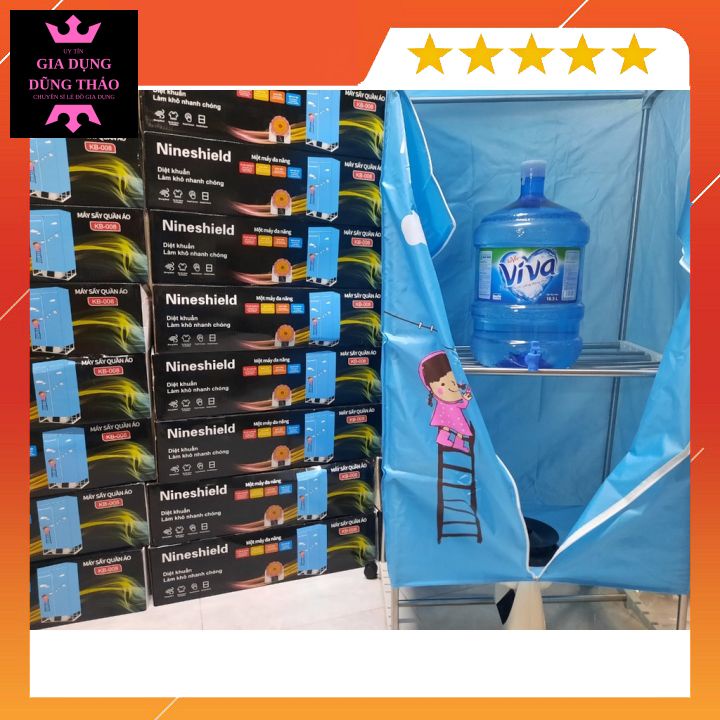 Tủ sấy quần áo Nineshiled, tủ xấy 2 tấng siêu hot