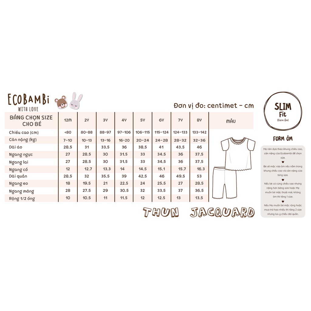 Outlet - Bộ cài chéo tay dài cho bé sơ sinh ECOBAMBI