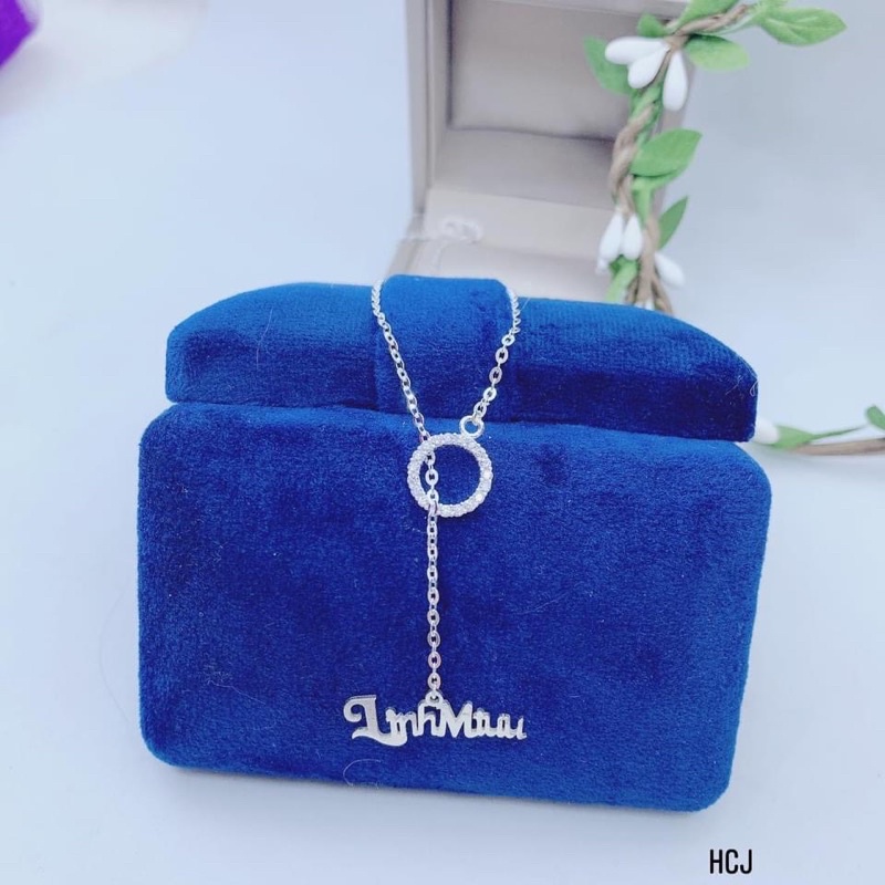 Dây chuyền Bạc nữ thiết kế cách điệu xinh lắm luôn , mới lạ độc đáo. Cắt chữ theo tên theo yêu cầu Mainomi Shop Bạc Xinh