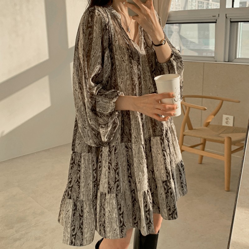 Đầm Babydoll Họa Tiết Sang Chất Bao Đẹp M181 | BigBuy360 - bigbuy360.vn