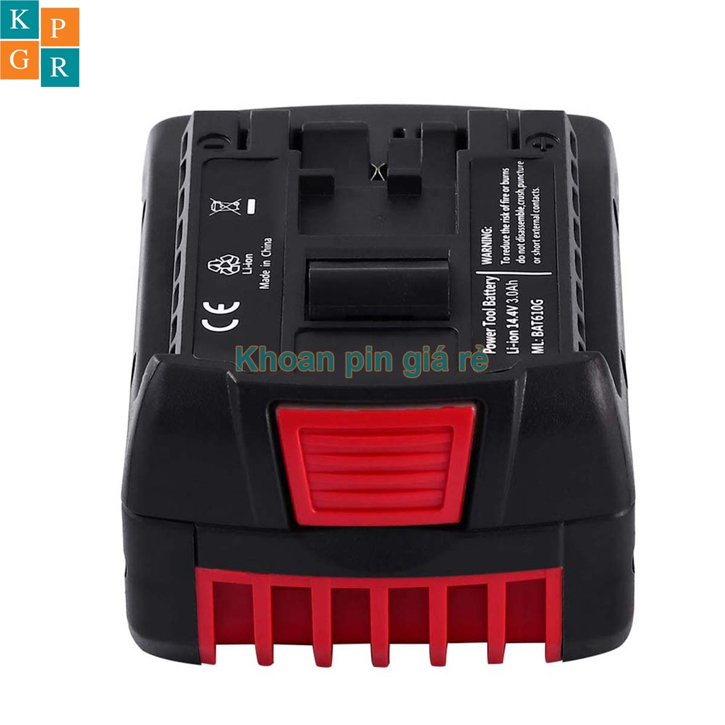 KPGR Vỏ pin Bosch 14V Li-ion 3.7V nhận sạc zin