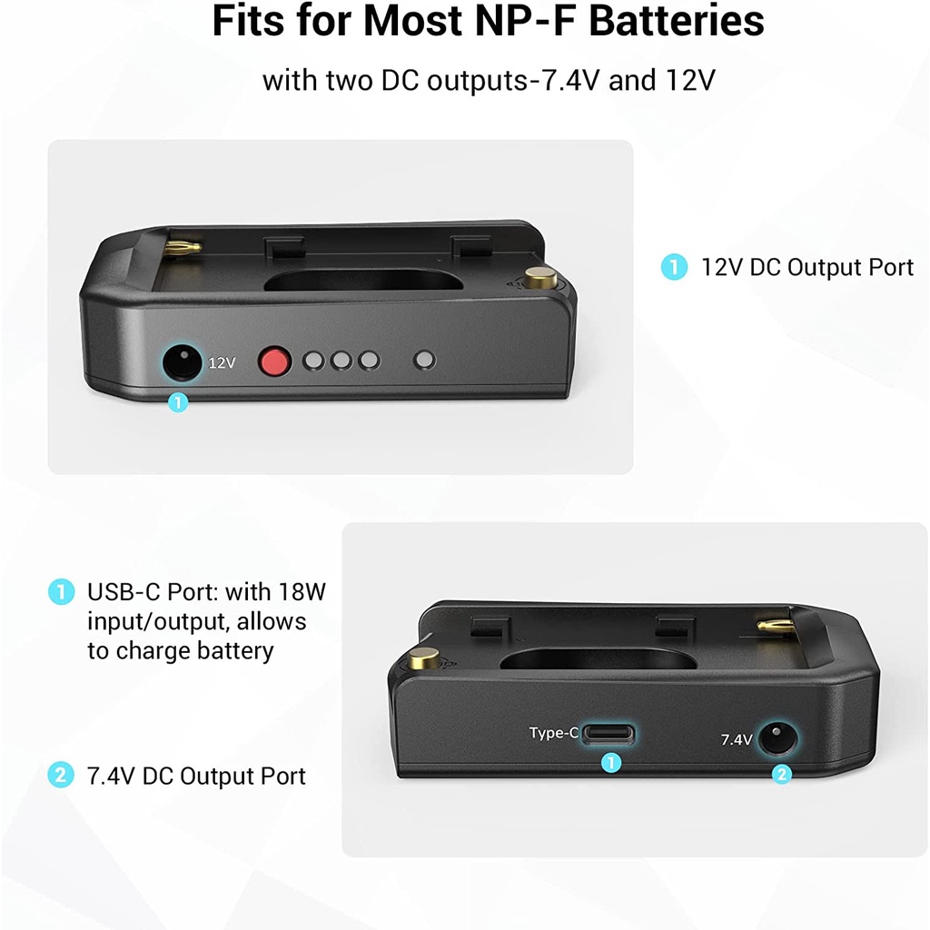 SmallRig NP-F Battery Adapter Plate Professional Edition 3168