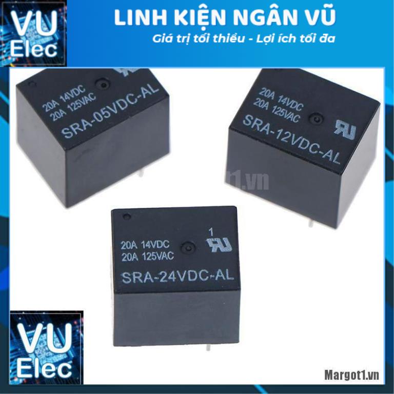 Rơ le - Relay SRA-05VDC-AL SRA-12VDC-AL SRA-24VDC-AL 5V 12V 24V 20A