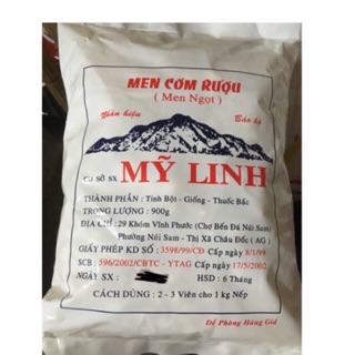 (có sẵn ) Men Cơm Rượu Mỹ Linh 900g ( Men ngọt )
