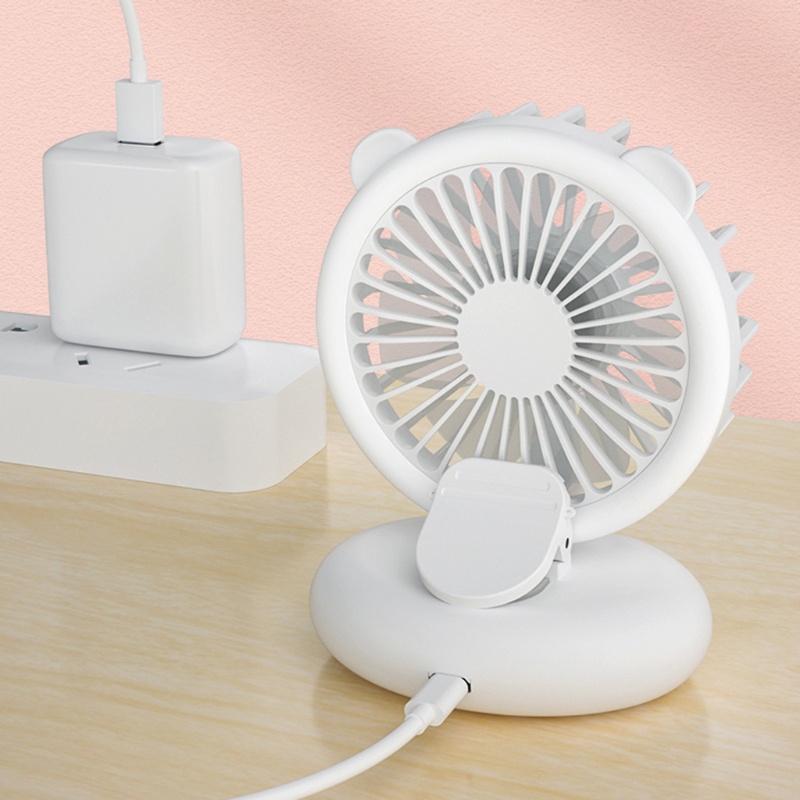 Quạt Làm Mát Mùa Hè Sạc Cổng USB Có Kẹp Gắn Điện Thoại