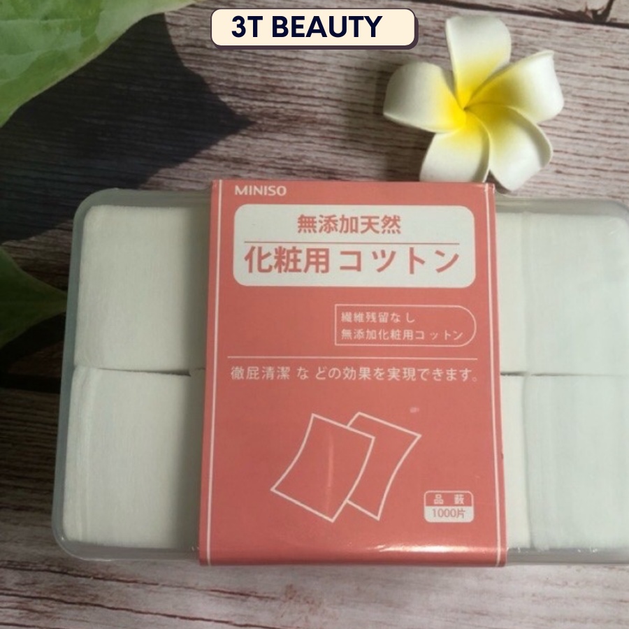 Bông tẩy trang Miniso 1000 miếng PVN3549