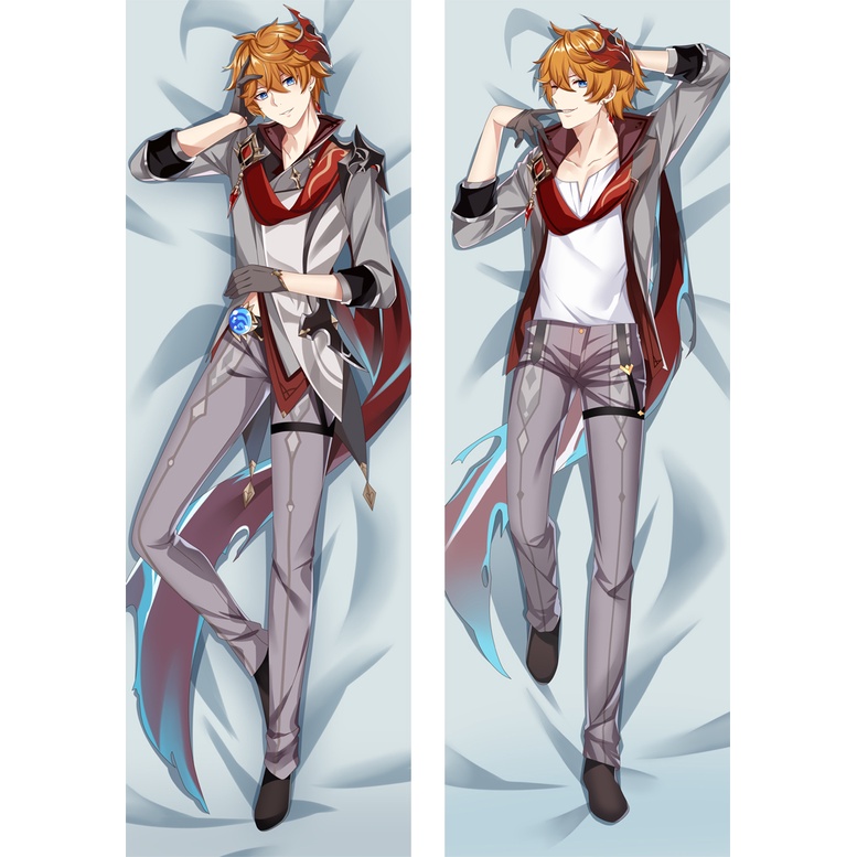Vỏ Gối Hai Mặt In Hình Anime Genshin Impact Ajax Childe Tartaglia Dakimakura
