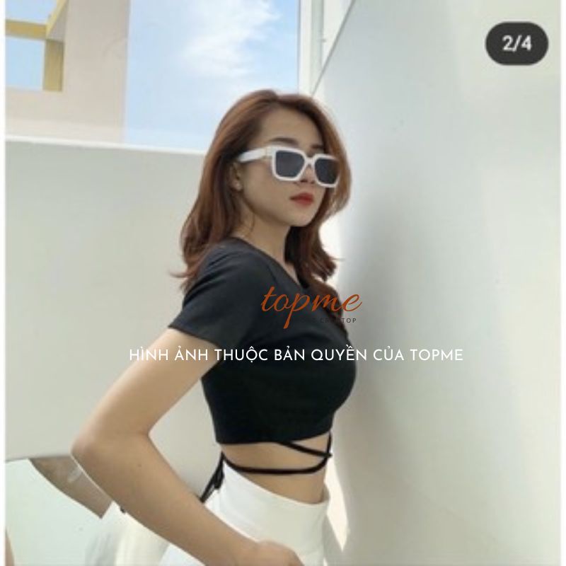 Áo Croptop Ngắn Tay, Dài Tay Cột Eo Siêu Xinh CTCE