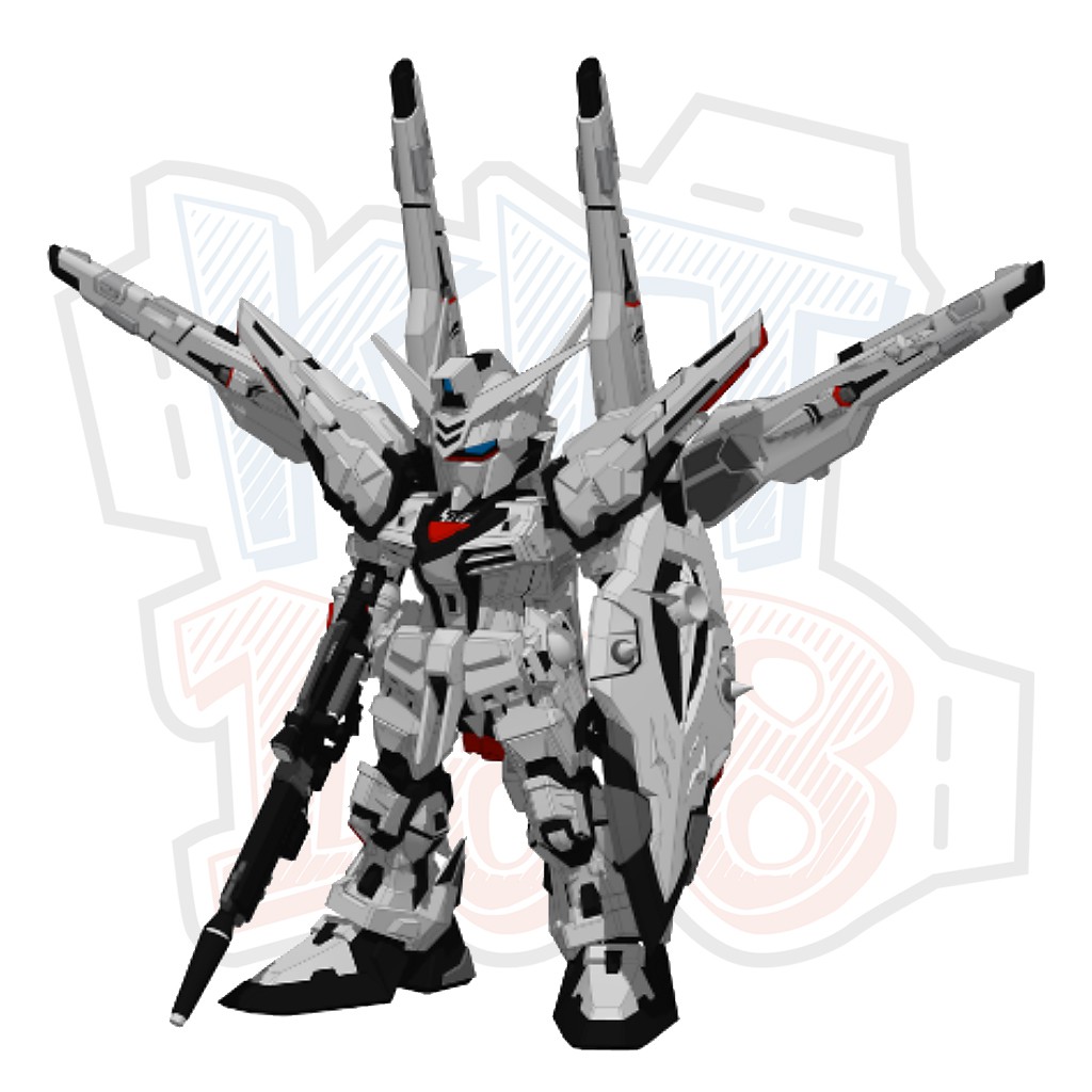 Mô hình giấy Gundam Robot SD Akatsuki