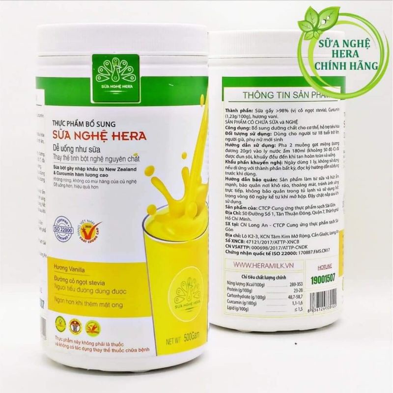SỮA NGHỆ HERA  500g