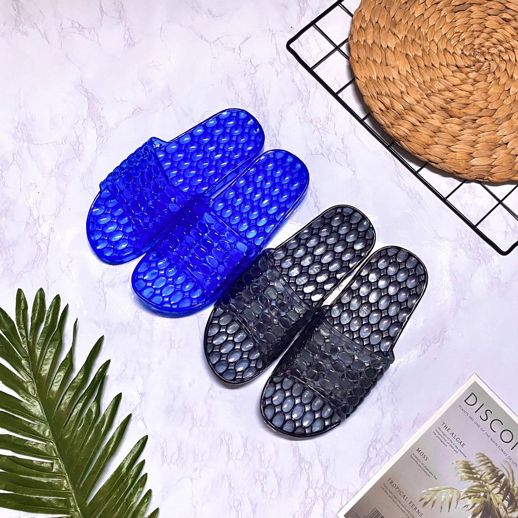 Dép nhựa đi trong nhà, tolet quai ngang trong suốt hot hit - TT400