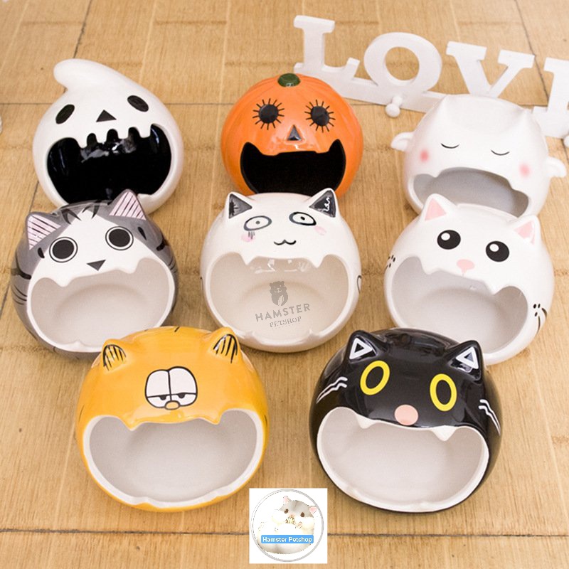 Nhà Ngủ Sứ Mèo Size Lớn Cho Hamster, Sóc