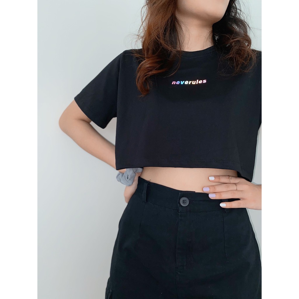 Áo Croptop Neverules | WebRaoVat - webraovat.net.vn