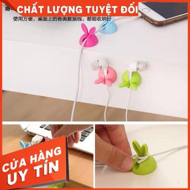 Silicon thỏ con xinh xắn giữ dây cáp,dây điện,tai nghe điện thoại,laptop | BigBuy360 - bigbuy360.vn