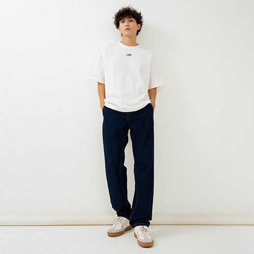 Áo thun Owlbrand thêu logo /Trắng