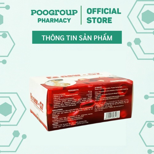 Viên uống FE NEW – G7 bổ sung sắt, tái tạo máu, cải thiện và ngăn ngừa thiếu máu dành cho mẹ bầu