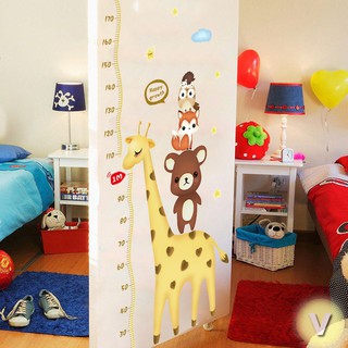 Decal dán tường Thước đo hươu gấu