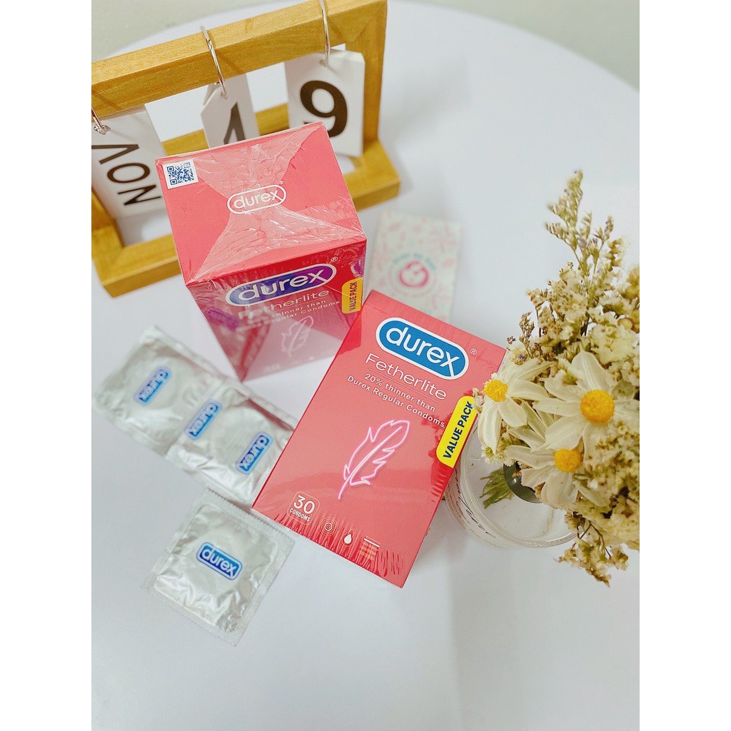 UK - Bao cao su siêu mỏng Durex Fetherlite - 30 chiếc