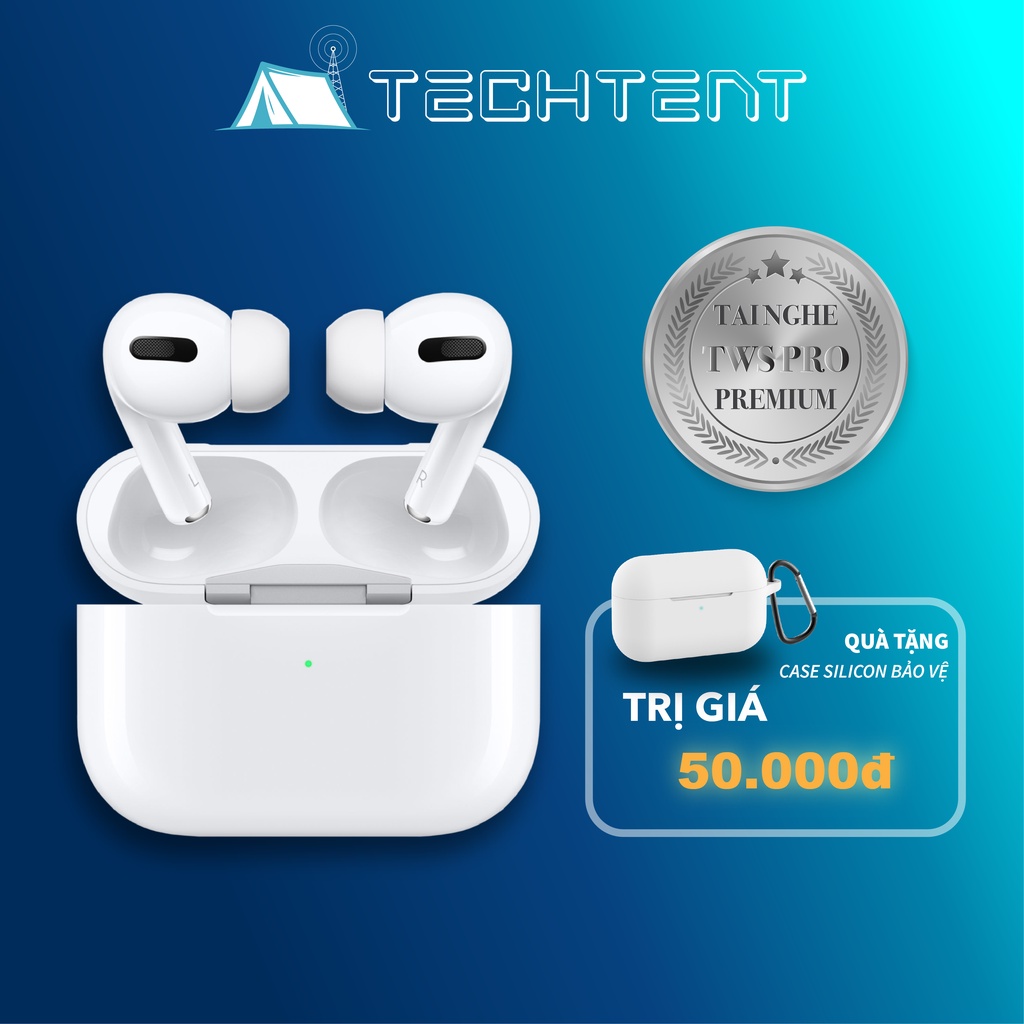 Tai Nghe Bluetooth TWS AirPro Bản Cao Cấp Nhất - Chống Ồn Chủ Động ANC - Dùng Cho IOS Và Android - Tặng Vỏ Silicon