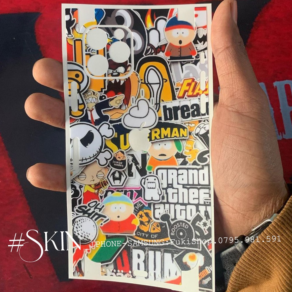 Tấm dán Skin IPHONE FULL VIỀN |SM02| Dành Cho 12 Pro Max 11 Pro max X XS XR XSMAX 6Plus 7Plus 8Plus ip5 ip6 ip7 ip8