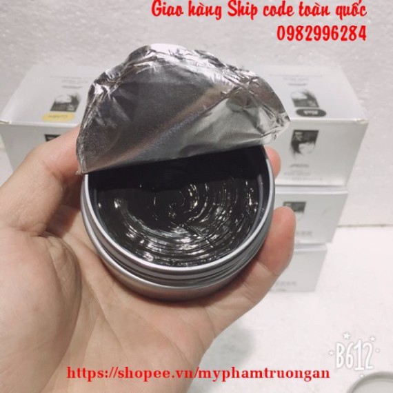 Sáp vuốt tóc màu đen ASH MUD phủ bạc Ycam kết đẹp