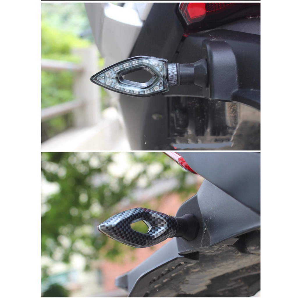 CẶP ĐÈN XI NHAN LED VỎ CARBON - CÓ THỂ UỐN CONG ĐẶC BIỆT