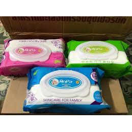 Khăn giấy ướt Anpa 180gr khăn ướt baby không mùi