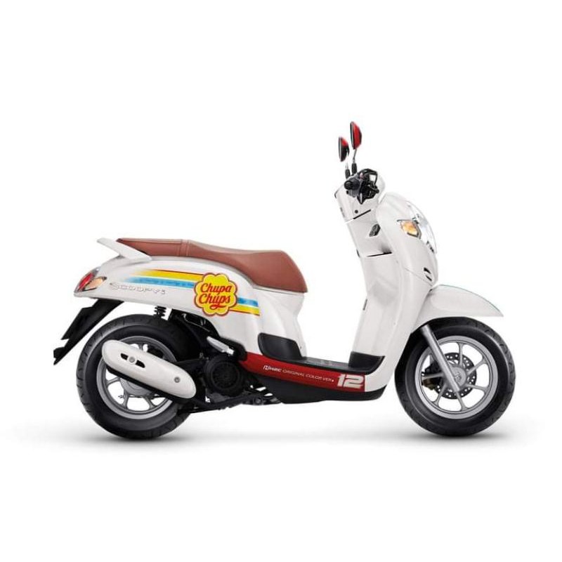 Yếm khoá xe Scoopy 2017-2019 trắng