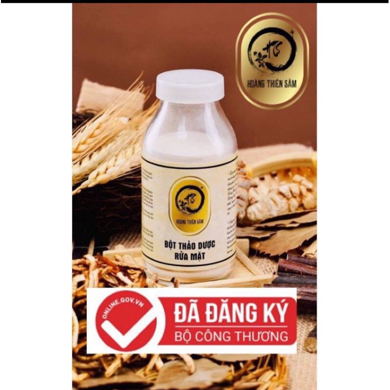 Bột Rửa Mặt Thảo Dược Hoàng Thiên Sâm 100gr