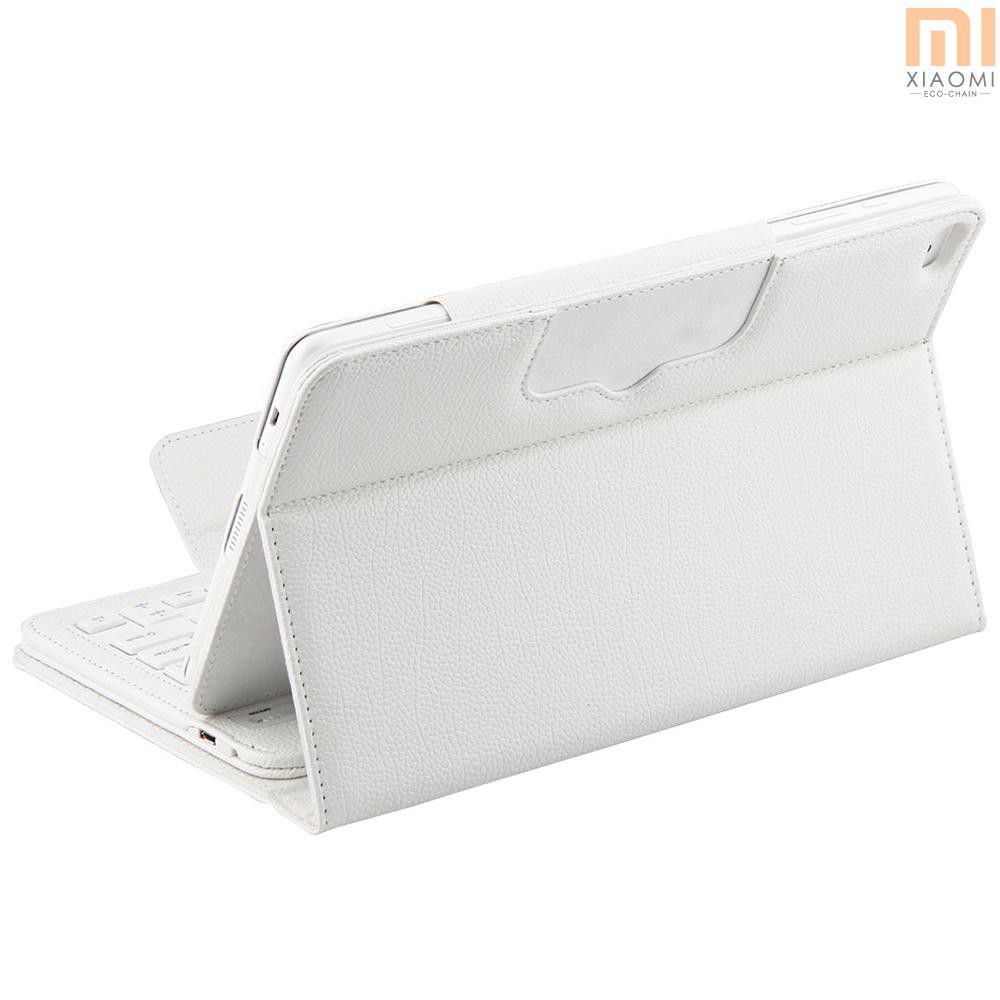 【shine】Detachable Wireless Bluetooth Keyboard Foldable Folding PU Leather Cover Case Stand with Auto Wake/Sleep for  M2 10.1