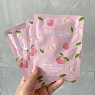 Combo 10 miếng mặt nạ đào bioaqua no.bqy87549