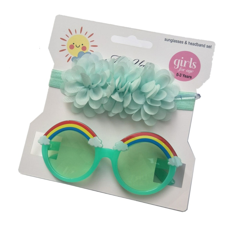 Set 2 Kính Mát Họa Tiết Hoạt Hình Chống Tia UV Dành Cho Bé