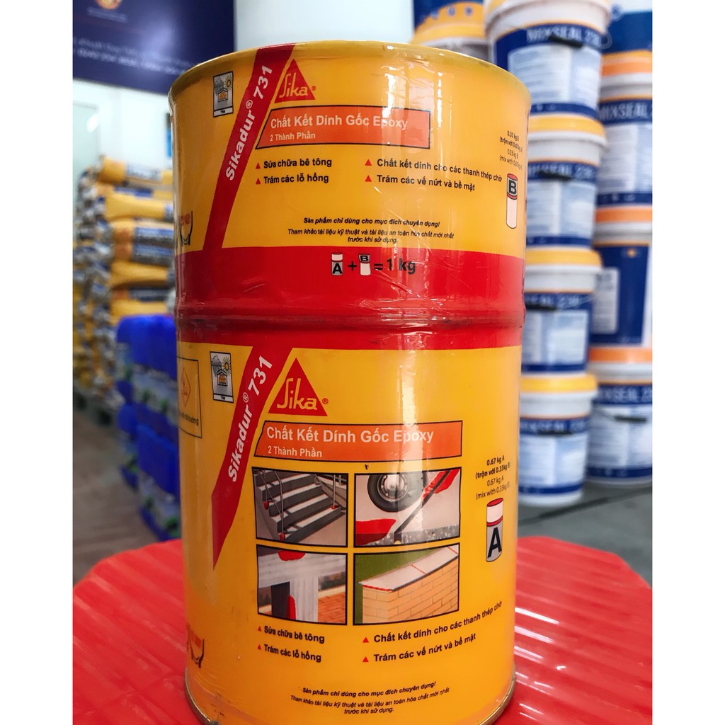 Sika cấy sắt, bêtông 731-732, 2 thành phần
