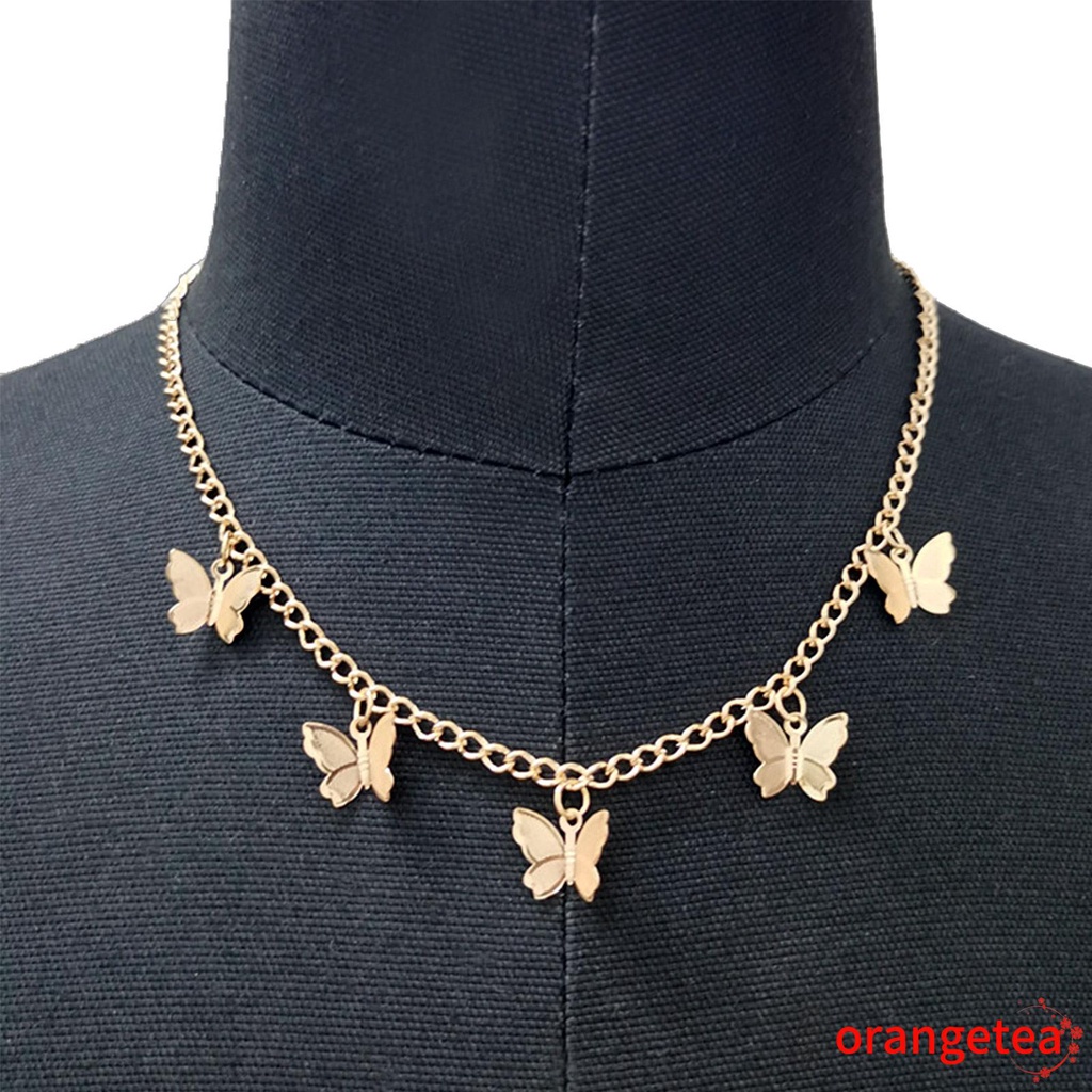 Vòng cổ Choker Mặt Hình Bướm Thời Trang Cho Nữ